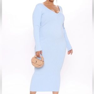 Baby blue Knit Dress/ brand new